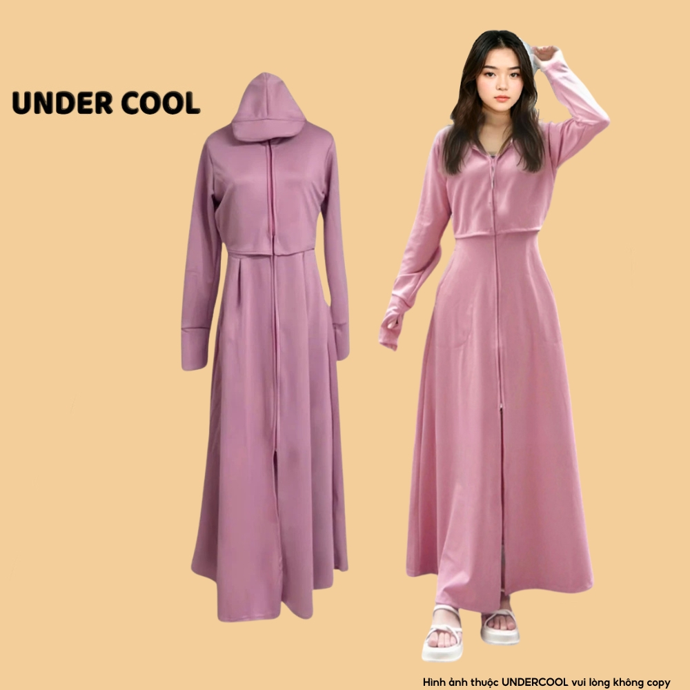 Áo Chống Nắng Toàn Thân Ngực 2 lớp UNDERCOOL Nỉ Cotton Cao Cấp Vải Umi Cotton Co Dãn 4 dày dặn ACN06