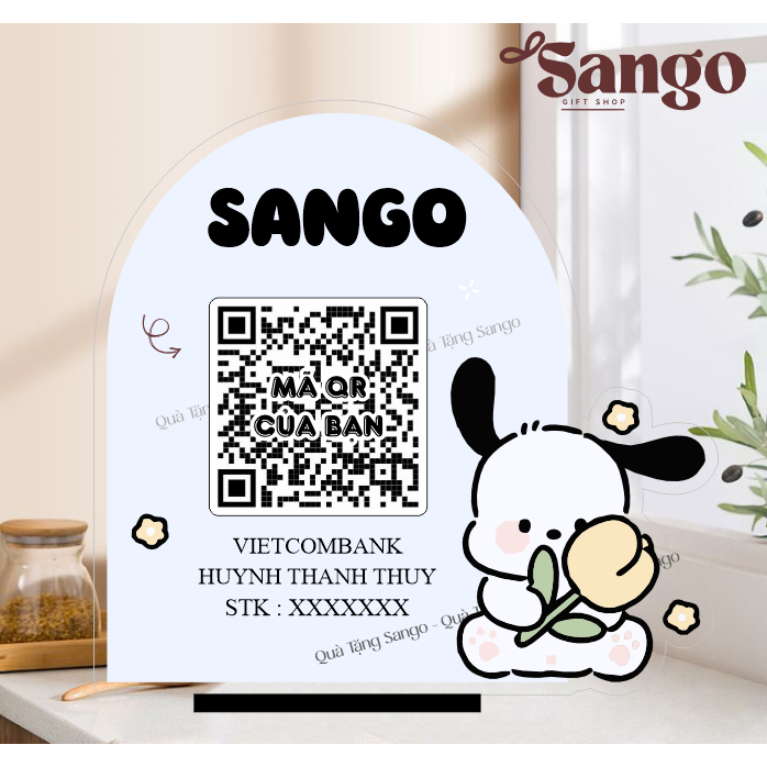 Biển Qr cho chủ sốp mê sự đáng iu nè - Quà Tặng Sango