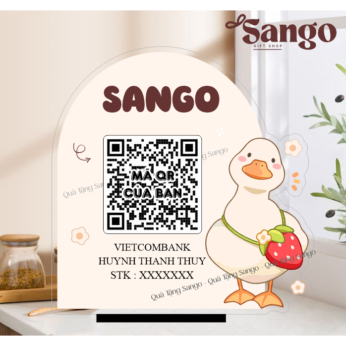 Biển Qr cho chủ sốp mê sự đáng iu nè - Quà Tặng Sango