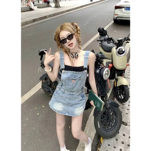 Yếm jean sooc basic cá tính siêu hot hit, Yếm đùi bò tôn da tôn dáng dễ co giãn nhẹ mẫu mới 2025 (HC9)
