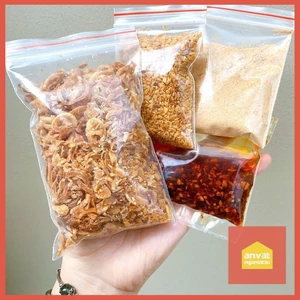 Topping NHÀ LÀM Hành phi, Tỏi Phi, Sa tế, Sốt Me, Bơ các loại ăn kèm bánh tráng