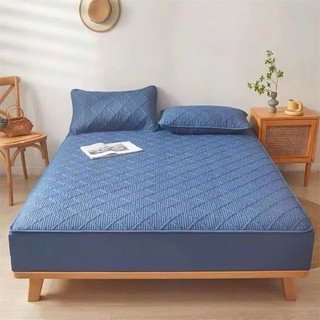 Ga Trải Giường Cotton Đũi Trần Bông Kèm 2 Vỏ Gối Đũi Trần Bông Mềm Mịn Thoáng Khí