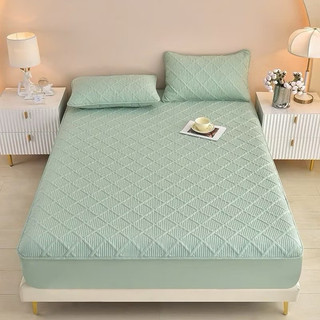 Ga Trải Giường Cotton Đũi Trần Bông Kèm 2 Vỏ Gối Đũi Trần Bông Mềm Mịn Thoáng Khí