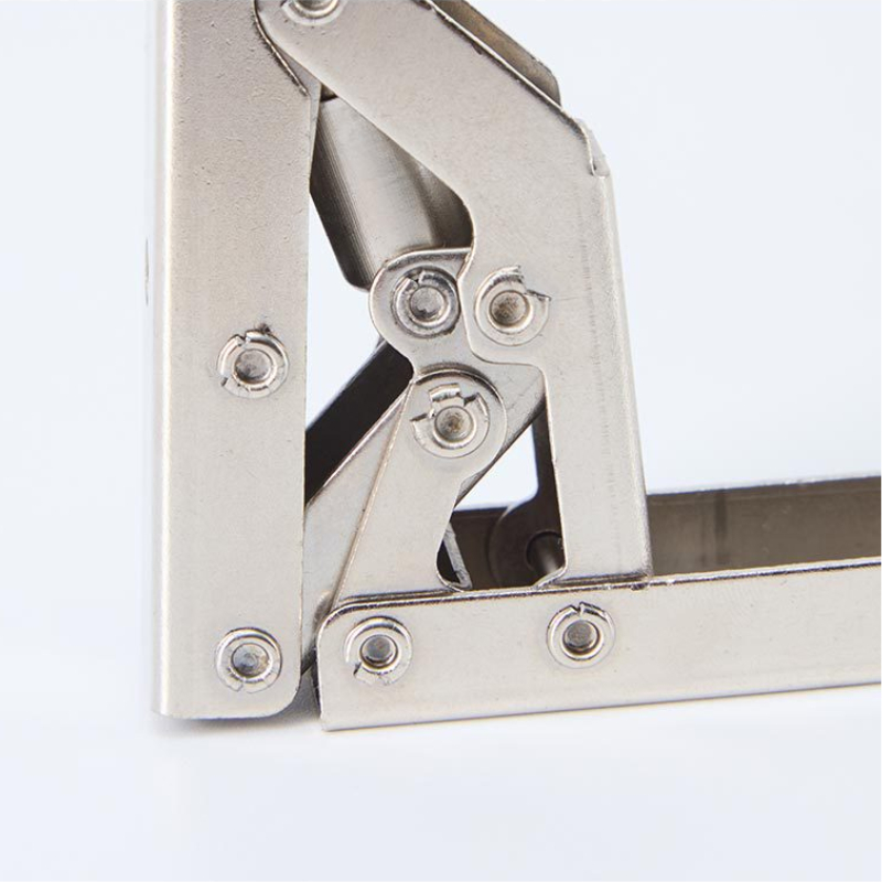 Bản Lề Tủ Bếp, Bản Lề Bật Thẳng 90 Độ Sang 180 Độ Cao Cấp Kèm Vít - Phụ Kiện Cho Bàn Gập, Kệ Gấp Gọn