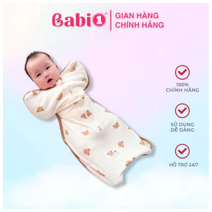 Chũn Cho Bé BABIONE Túi Ngủ Cho Bé Chất Cotton Thoáng Khí Mềm Mại Có Khoá 2 Chiều