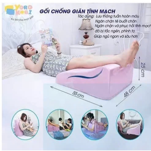 Gối kê chân chống giãn tĩnh mạch Yorokobi, Gối chống giãn tĩnh mạch,(màu sắc ngẫu nhiên)