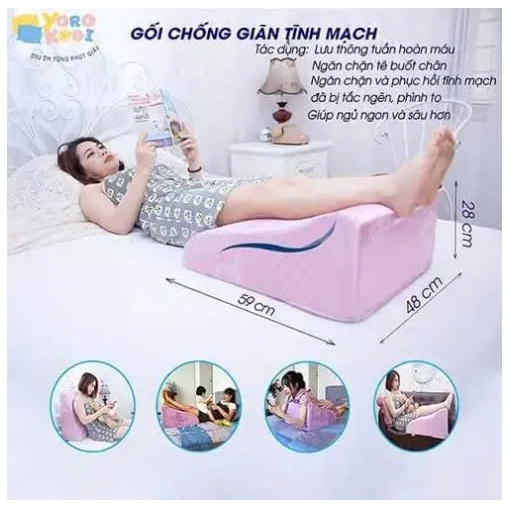 Gối kê chân chống giãn tĩnh mạch Yorokobi, Gối chống giãn tĩnh mạch,(màu sắc ngẫu nhiên)