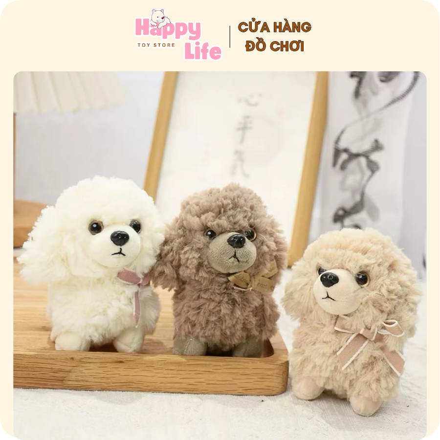 Móc Khóa Búp Bê Hoạt Hình Chú Chó Poodle Dễ Thương, Móc Khóa Bông ...