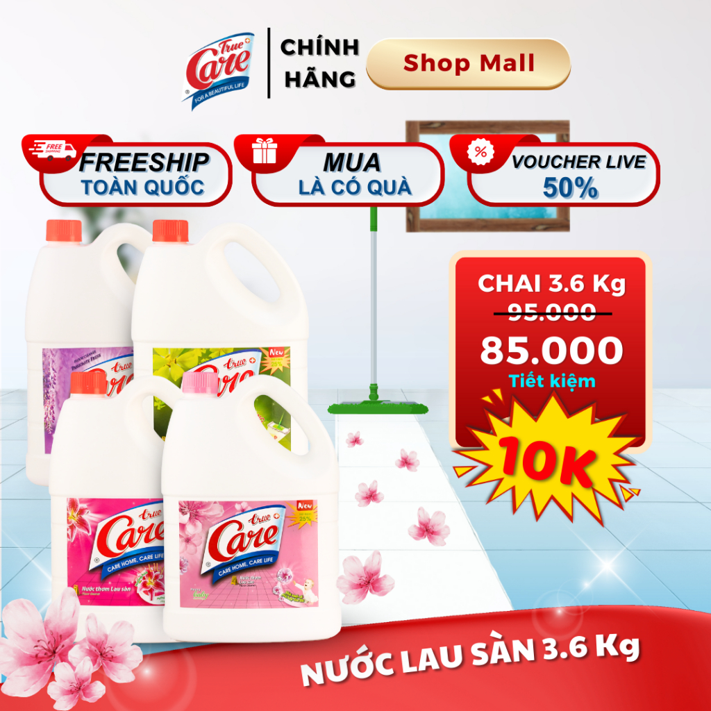 Nước Lau Sàn True Care 3.6Kg