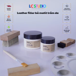 Leather Filler Bả Matit Trám Vết Nứt Phục Hồi Dành Cho Đồ Da,Sofa, Nội Thất Ô Tô, Giày Dép, Túi Xách, Sneaker LC Studio
