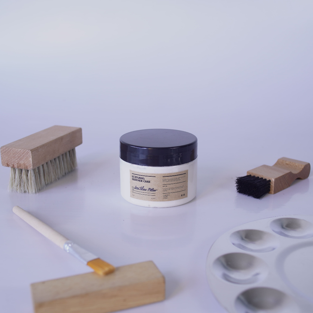 Leather Filler Bả Matit Trám Vết Nứt Phục Hồi Dành Cho Đồ Da,Sofa, Nội Thất Ô Tô, Giày Dép, Túi Xách, Sneaker LC Studio