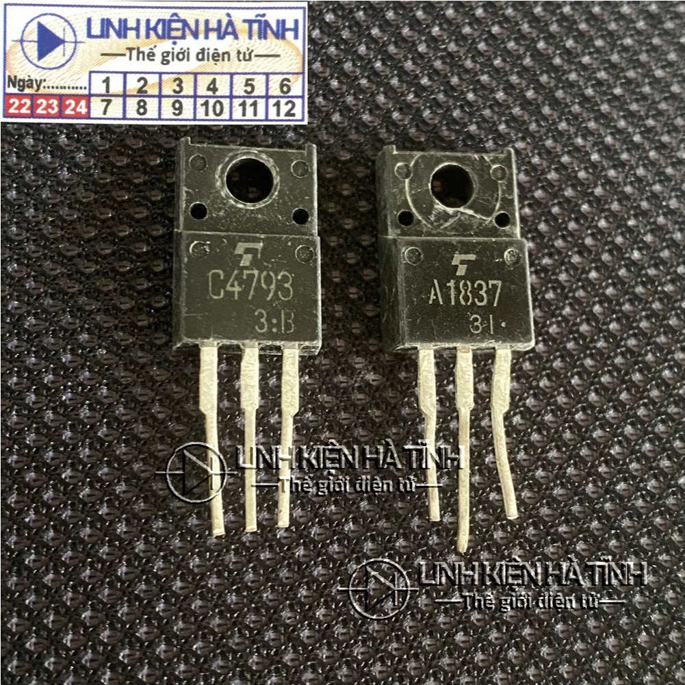 Túi 10 CẶP SÒ 2SA1837 2SC4793 A1837 C4793 THÁO MÁY