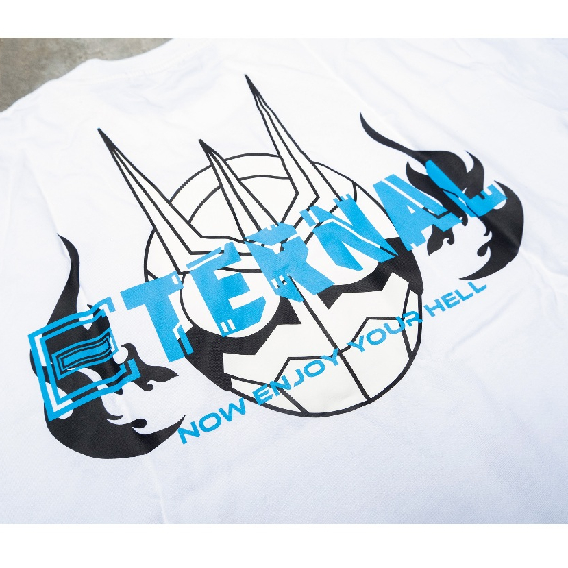 Áo Thun Rider Eternal Skull Thêu Nam Nữ Unisex Form Rộng Oversized