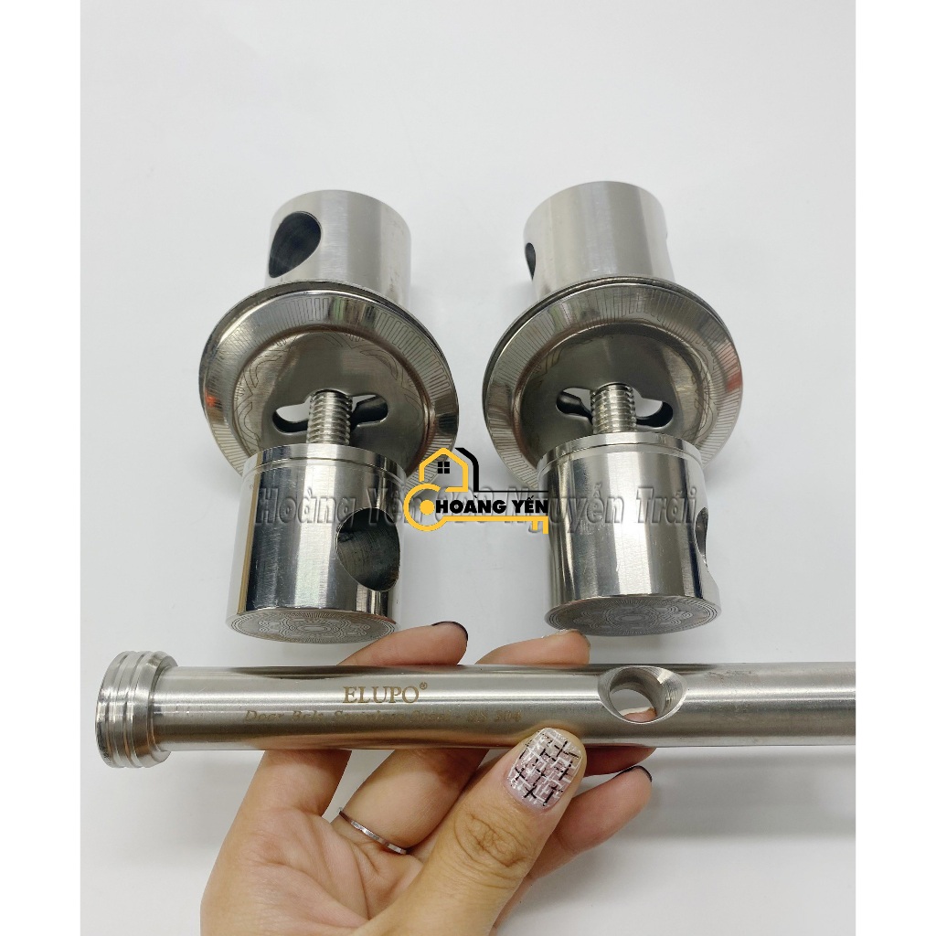 Bộ đấm trùy inox, khóa trùy đôi, then chùy inox, Then cài cửa phi 40mm ...
