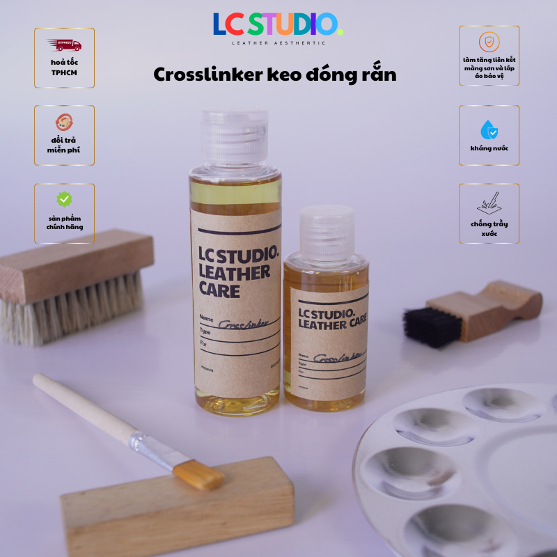 Crosslinker Keo Đóng Rắn Tăng Độ Bền Lớp Phủ Dành Cho Đồ Da, Sofa, Giày Dép, Túi Xách, Giày Dép LC Studio