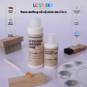 Leather Lotion Dưỡng Mềm Và Làm Sạch Dành Cho Đồ Da,Sofa, Nội Thất Ô Tô, Giày Dép, Túi Xách LC Studio
