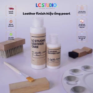 Leather Finish Phủ Bảo Vệ Màu Sơn Hiệu Ứng Pearl Phục Hồi Dành Cho Đồ Da,Giày Dép, Túi Xách, Sneaker Đồ Hiệu LC Studio.