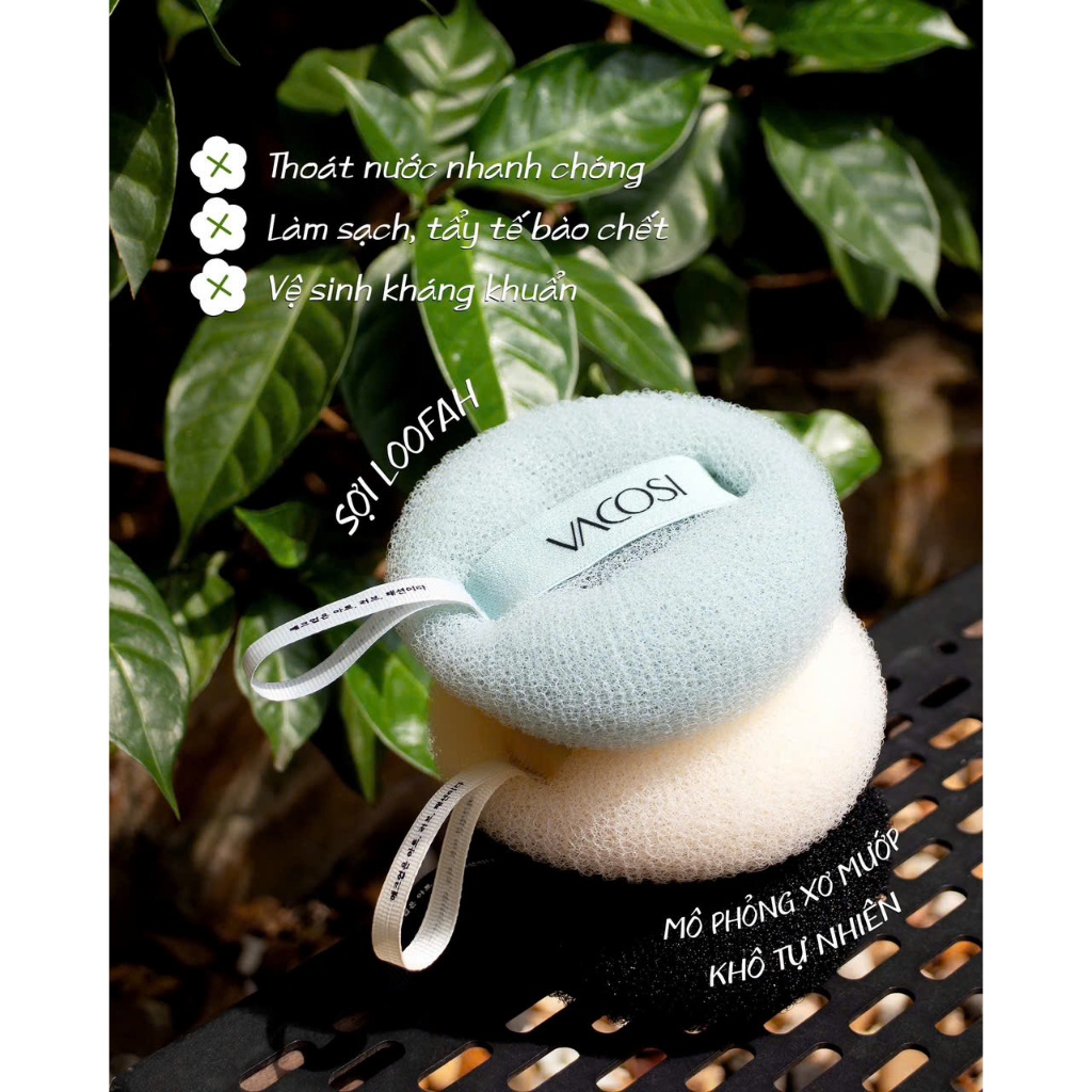 Bông Tắm Lưới Tròn Vacosi Donut Bath Sponge - BP64