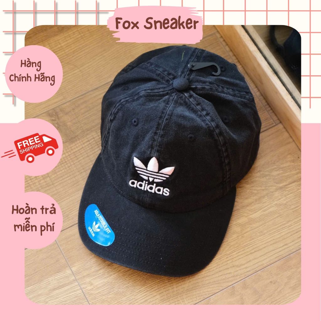 Nón D A S Đen Logo Chữ Hàng Chính Hãng | Fox Sneaker | Shopee Việt Nam