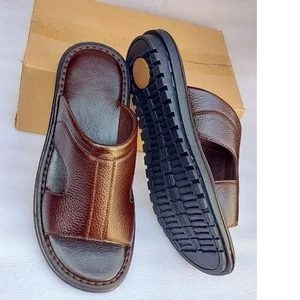 dép da bò xịn đế cao sự nhẹ êm