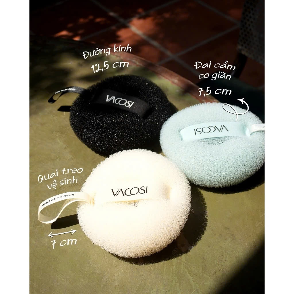 Bông Tắm Lưới Tròn Vacosi Donut Bath Sponge - BP64