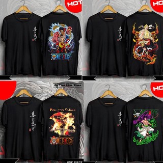 Áo Thun In Hình Sanji D.Ace Luffy Zoro One Piece 2 Mặt Áo Đen Cực Ngầu, Cực Đẹp