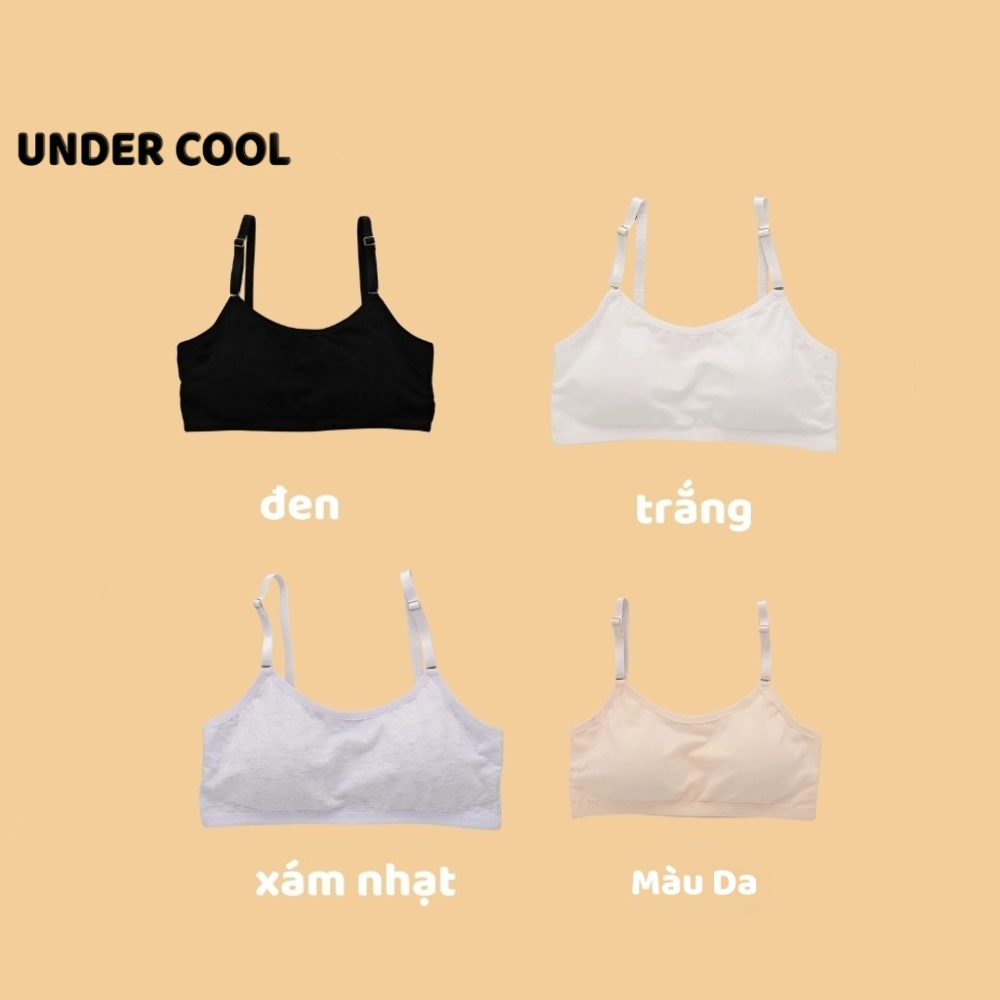 Áo Bra Nữ 2 Dây UNDERCOOL Mút Mỏng Thoáng Mát, Thấm Hút Mồ Hôi, Mềm Mịn, Freesize Dưới 58kg AL63