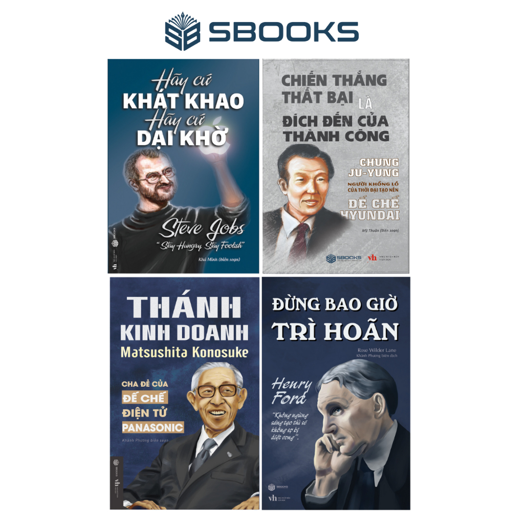 Sách - Combo 4 Cuốn Nhân Vật - SBOOKS
