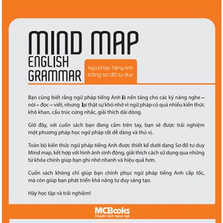 Sách - Mind Map English Grammar – Ngữ pháp tiếng anh bằng sơ đồ tư duy - MCBoosk Chính Hãng