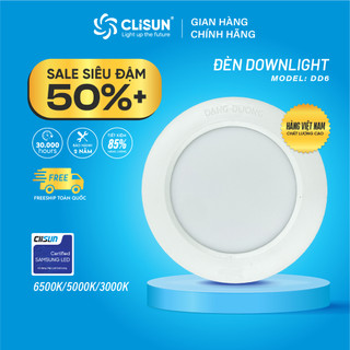 Đèn Downlight Âm Trần CLISUN | Đèn LED DD6 3 Chế Độ Màu Tiết Kiệm Điện Tuổi Thọ Cao 30000H 7W 10W