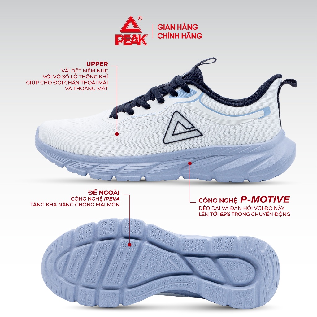 Ảnh Giày chạy bộ nam nữ PEAK Running công nghệ P-Motive siêu nhẹ thoáng khí DH420047 DH420048 2