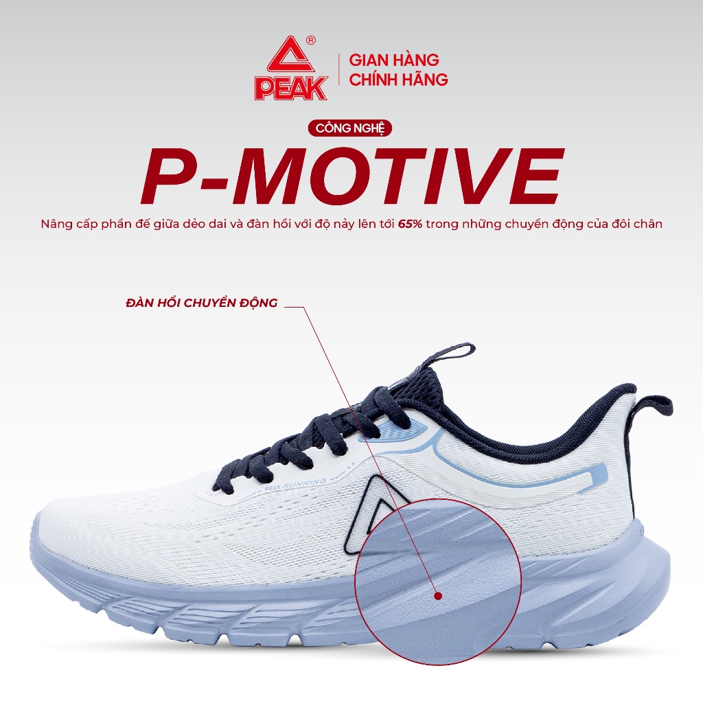 Ảnh Giày chạy bộ nam nữ PEAK Running công nghệ P-Motive siêu nhẹ thoáng khí DH420047 DH420048 1