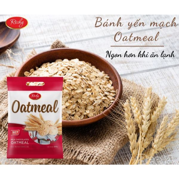 [TẶNG QUẠT MINI CẦM TAY] Thùng Bánh Yến Mạch Richy vị Phô Mai vị Sữa mini bite 48 gói/ thùng