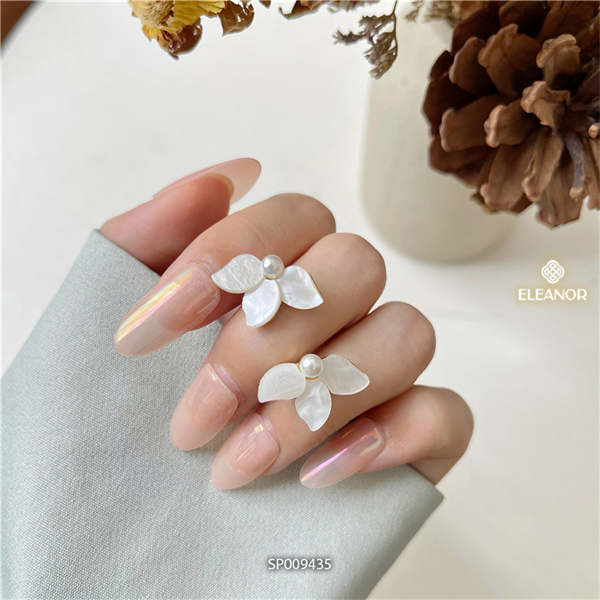 Bông tai nữ Eleanor Accessories ngọc trai nhân tạo phụ kiện trang sức khuyên tai 9435
