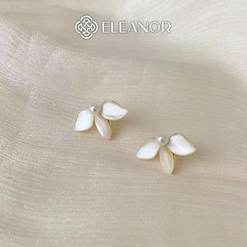Bông tai nữ Eleanor Accessories ngọc trai nhân tạo phụ kiện trang sức khuyên tai 9435