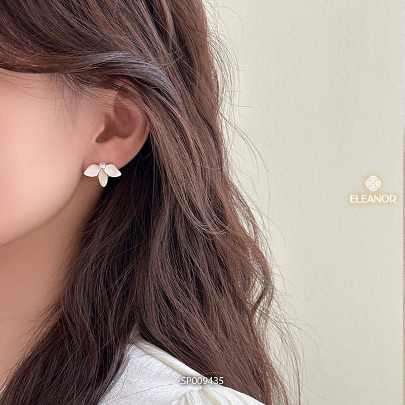 Bông tai nữ Eleanor Accessories ngọc trai nhân tạo phụ kiện trang sức khuyên tai 9435