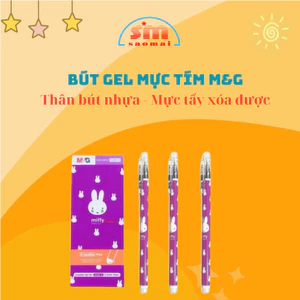 Bút Gel Mực Tím M&G 65830 - Bút Mực Tẩy Xóa Được - Văn Phòng Phẩm Sao Mai
