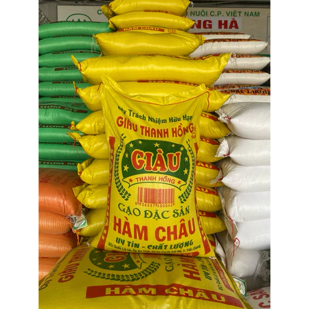 Gạo HÀM CHÂU túi 10kg nở xốp, mềm cơm Công ty Giàu Thanh Hồng