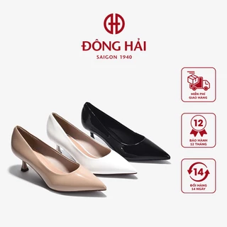 Giày Cao Gót Đông Hải Mũi Nhọn Da Bóng - G81S1