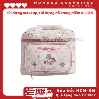 Túi Đựng mỹ phẩm Đựng Đồ Trang Điểm, Túi Makeup Cõ Lớn Họa Tiết Mikko Đáng Yêu Có khóa kéo đa năng tiện lợi đi du lịch