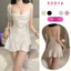 Váy Ngủ 2 Dây Cánh Tiên Cổ Đổ, Dáng Xoè Sang Chảnh N008