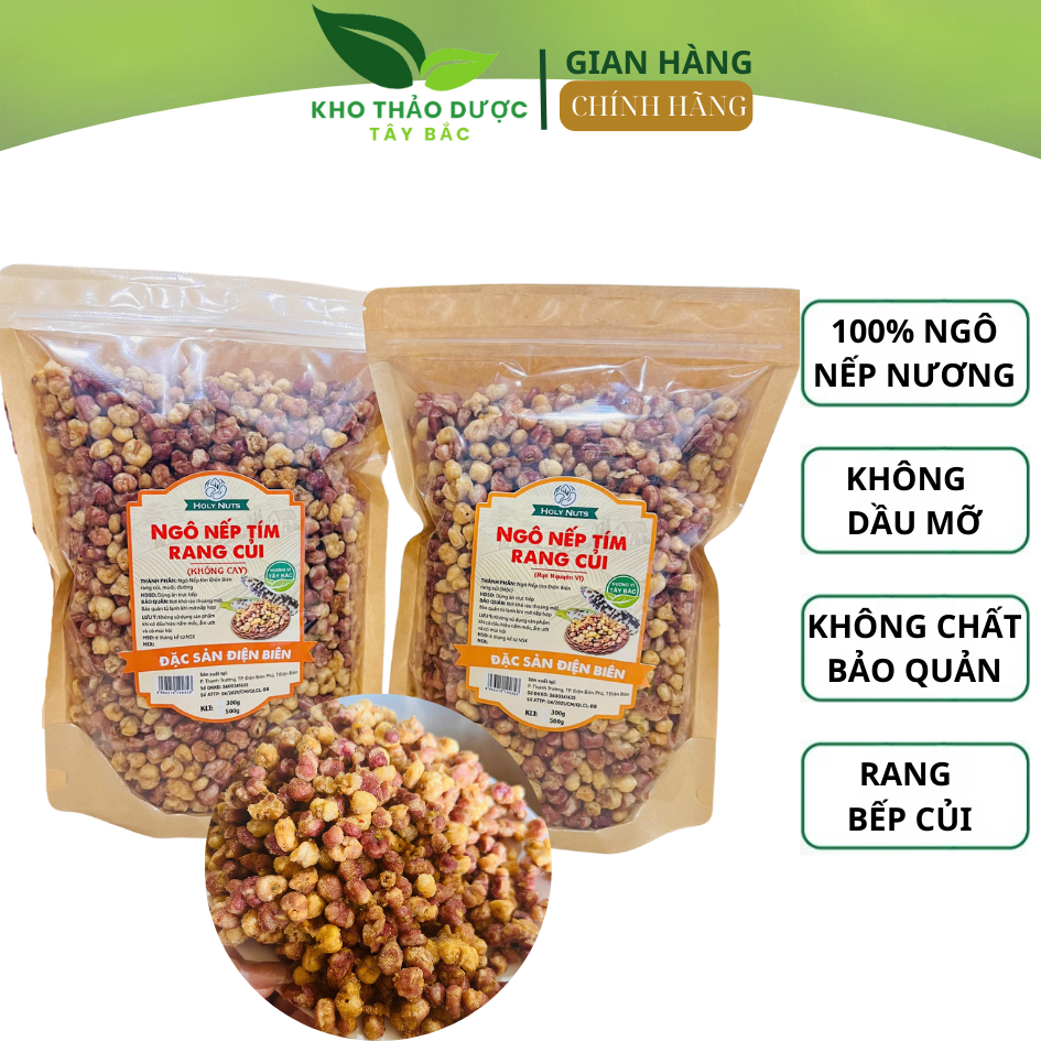Ngô nếp nương tím rang củi Điện Biên - Hương vị bò lá chanh, sóc mắm ...