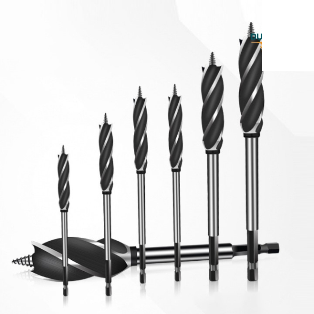 Mũi Khoan Gỗ Dài Xoắn Ốc Chuôi Lục Giác 6.35mm – Khoét Lỗ Tròn, Đa Kích Thước Từ 10mm Đến 35mm