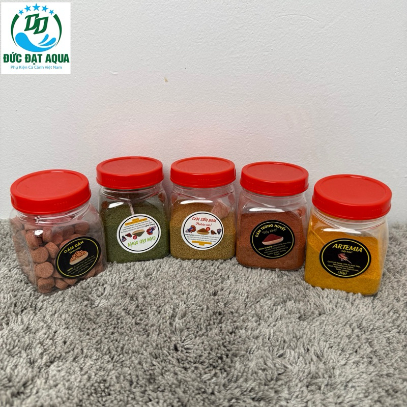 Cám cá ARTEMIA ,cam rán trùng huyết , siêu đạm , tảo xoắn sấy khô,  50-100g giàu dinh dưỡng- TOP 1thức ăn cho cá con 2
