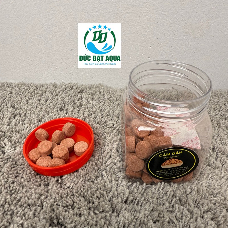 Cám cá ARTEMIA ,cam rán trùng huyết , siêu đạm , tảo xoắn sấy khô,  50-100g giàu dinh dưỡng- TOP 1thức ăn cho cá con 5