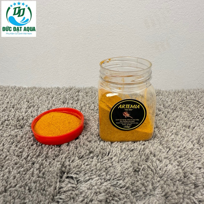 Cám cá ARTEMIA ,cam rán trùng huyết , siêu đạm , tảo xoắn sấy khô,  50-100g giàu dinh dưỡng- TOP 1thức ăn cho cá con 9