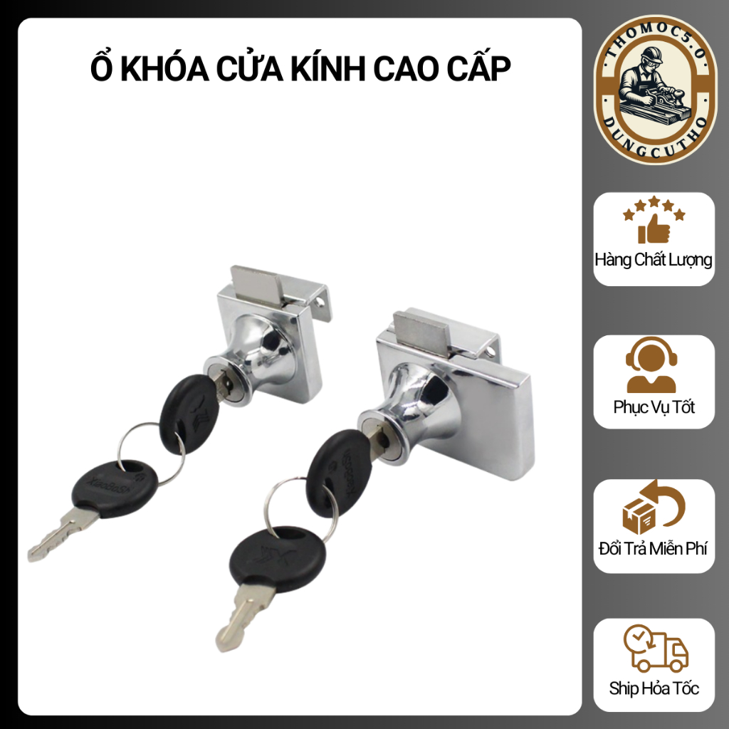 Ổ KHÓA CỬA KÍNH CAO CẤP [Thomoc5.0]