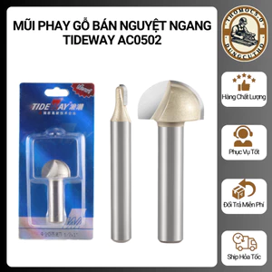MŨI SOI GỖ - MŨI PHAY GỖ BÁN NGUYỆT NGANG TIDEWAY AC0502 [Thomoc5.0]