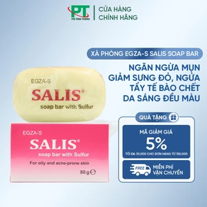 Xà phòng SALIS Soap Bar ngừa mụn, Giảm sưng đỏ, Ngứa, Tẩy da chết, Da sáng đều màu - EGZA-S SALIS SOAP BAR.
