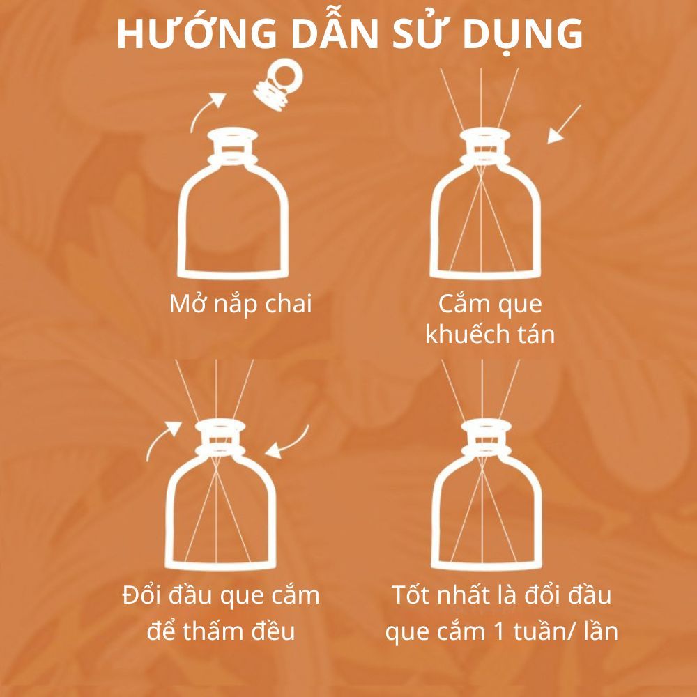 Tinh Dầu Thơm Thiên Nhiên Varomas 100ml Bản Sang Trọng Để Phòng Que Gỗ Tự Khuếch Tán Khử Mùi KT122